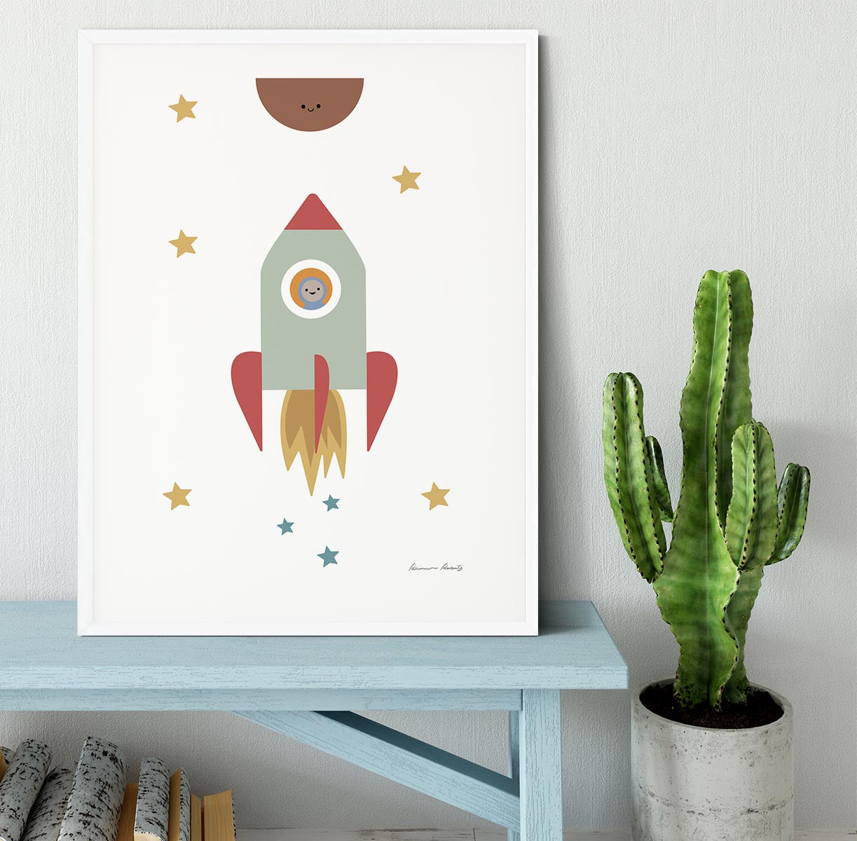 Solar Rocket Framed Print - 1x - 5