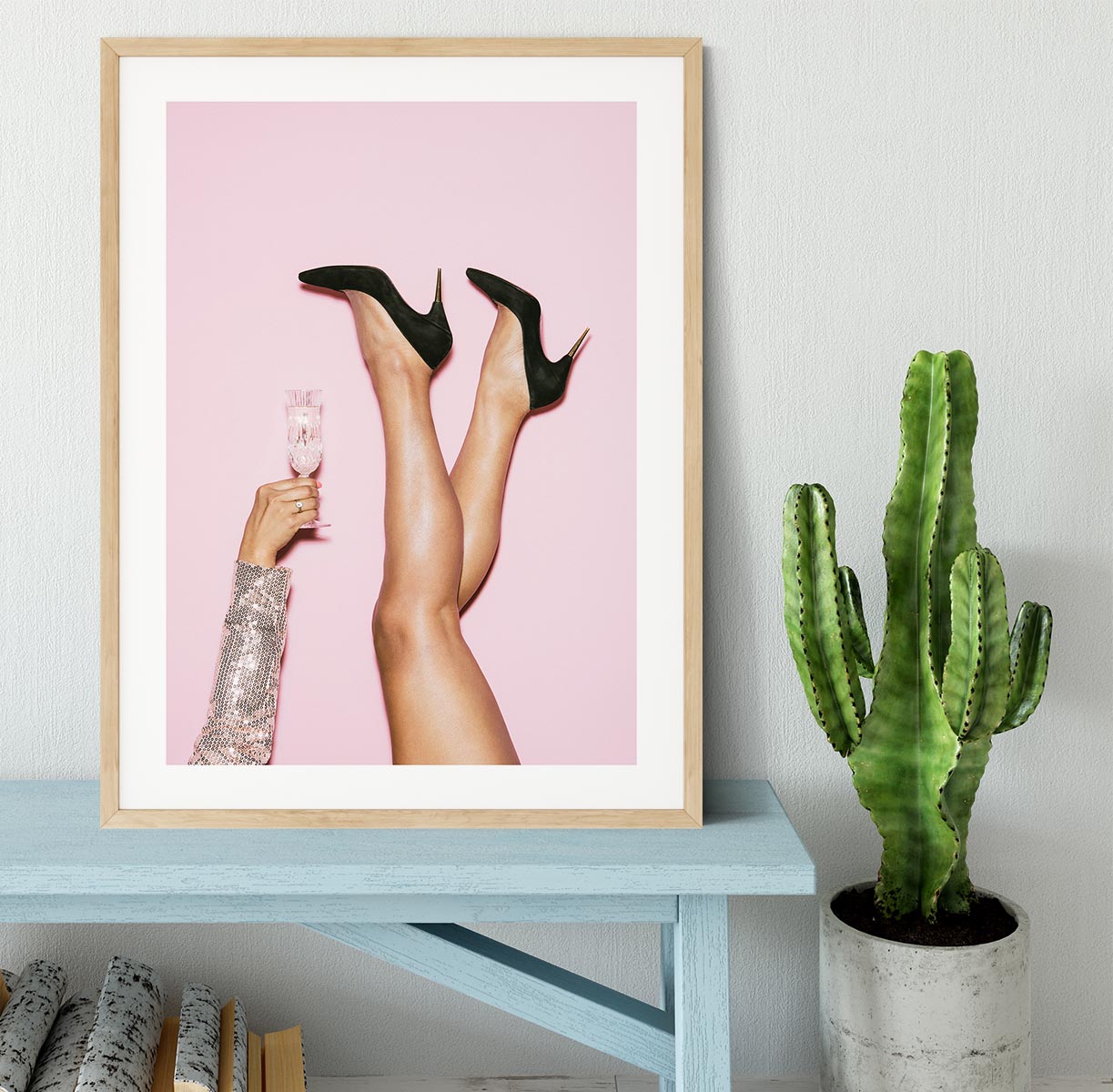 Cheers Disco Heels Framed Print - Canvas Art Rocks - 3