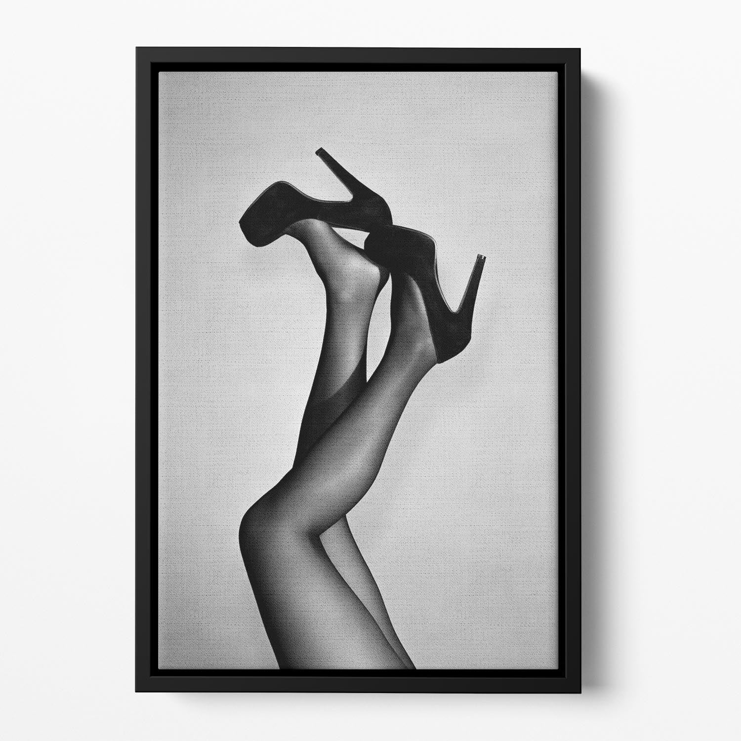 Velvet Pumps Floating Framed Canvas - Canvas Art Rocks - 2