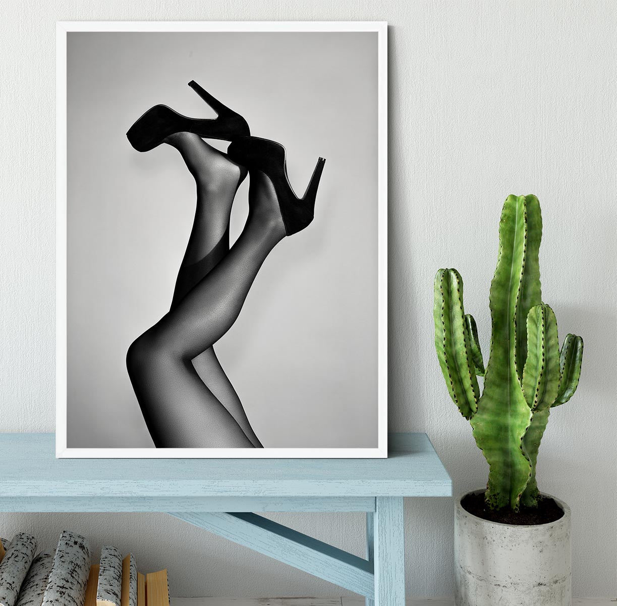 Velvet Pumps Framed Print - Canvas Art Rocks -6