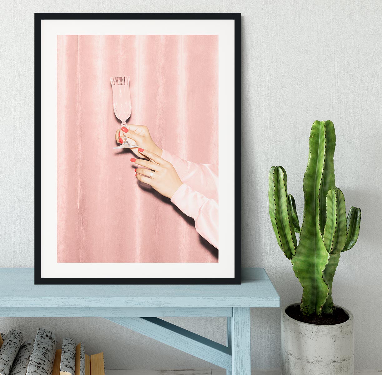 Here's To Pink 03 Framed Print - Canvas Art Rocks - 1