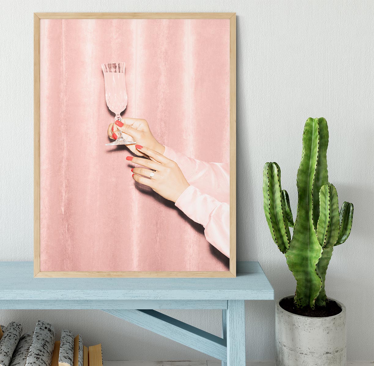 Here's To Pink 03 Framed Print - Canvas Art Rocks - 4