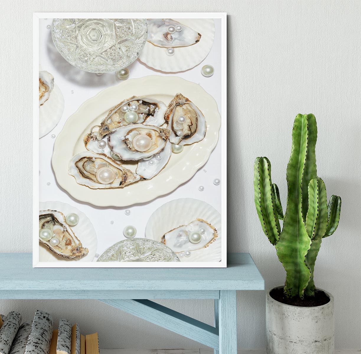 Oysters a Pearls No 03 Framed Print - Canvas Art Rocks -6