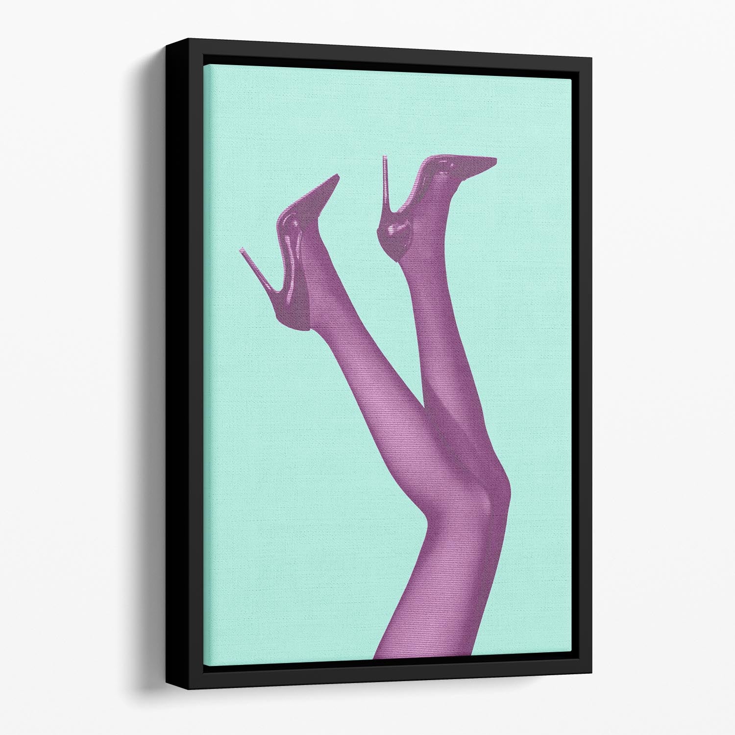 Kick Up Your Heels #06 Floating Framed Canvas - Canvas Art Rocks - 1