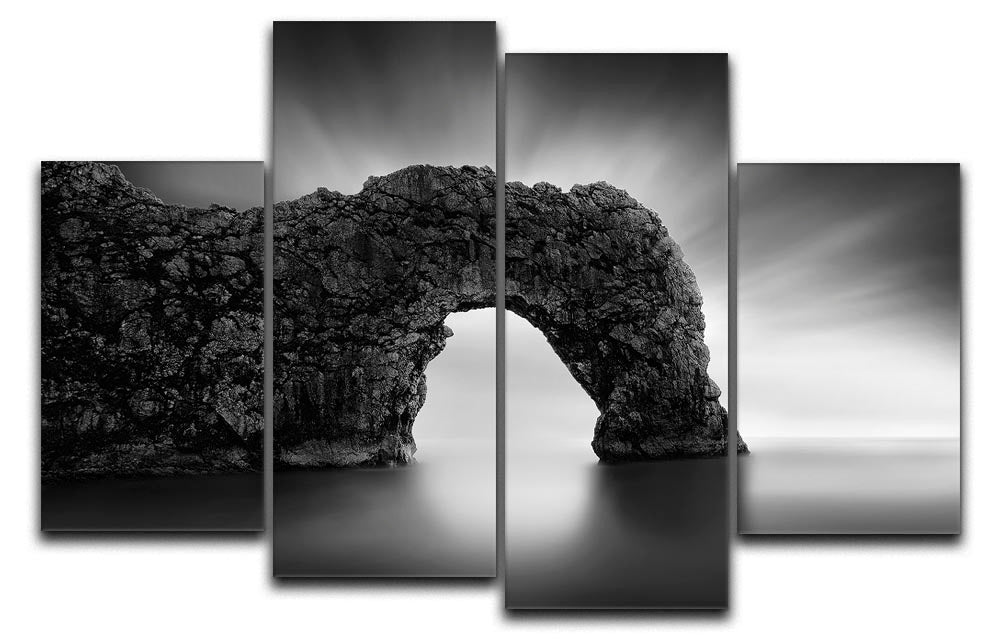 Durdle Door Cliff 4 Split Panel Canvas - Canvas Art Rocks - 1