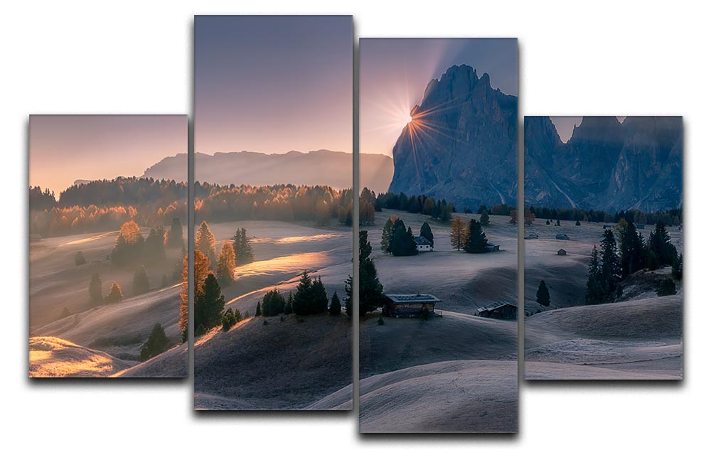 Seiser Alm in Italy 4 Split Panel Canvas - Canvas Art Rocks - 1