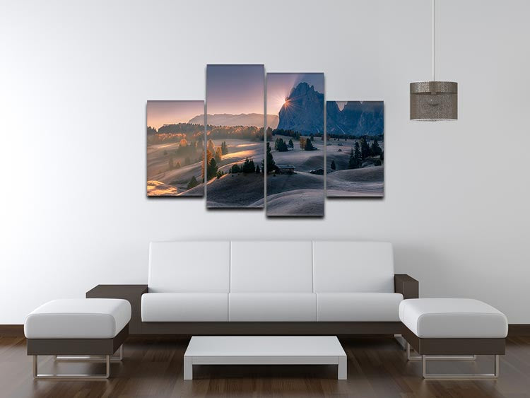 Seiser Alm in Italy 4 Split Panel Canvas - Canvas Art Rocks - 3