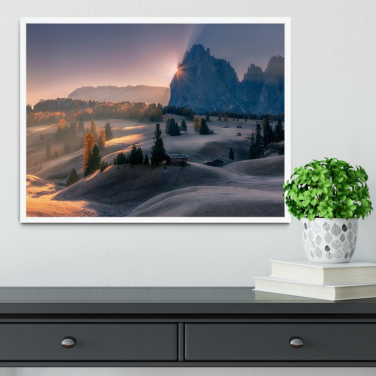 Seiser Alm in Italy Framed Print - Canvas Art Rocks -6