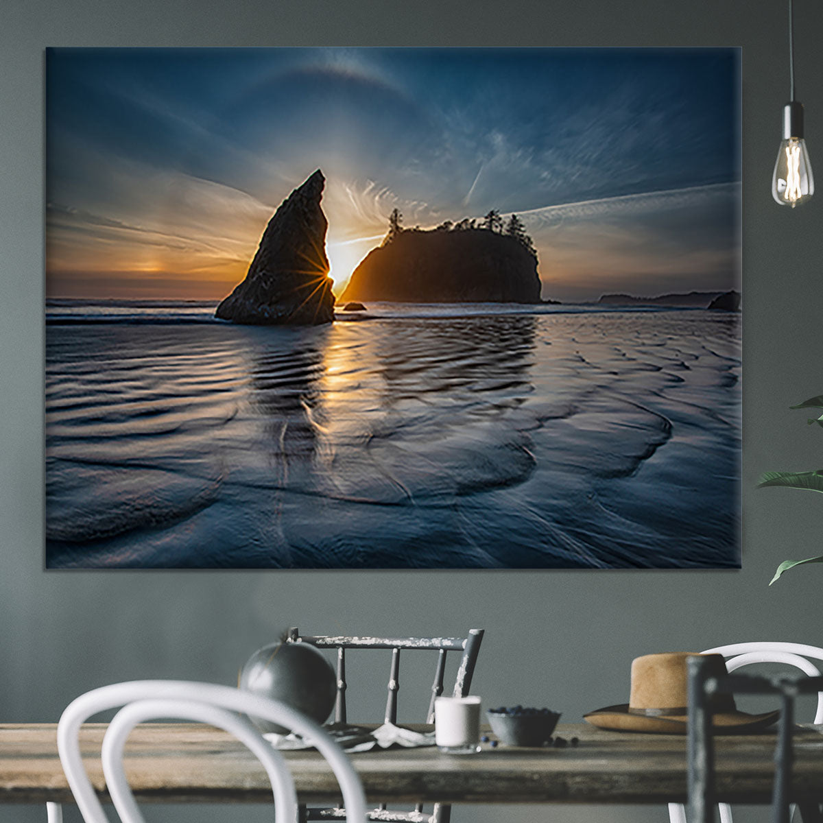 Sunset at Ruby Beach Canvas Print or Poster - Canvas Art Rocks - 3
