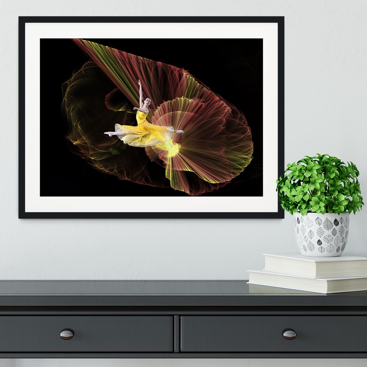 Dancer With Light Framed Print - Canvas Art Rocks - 1