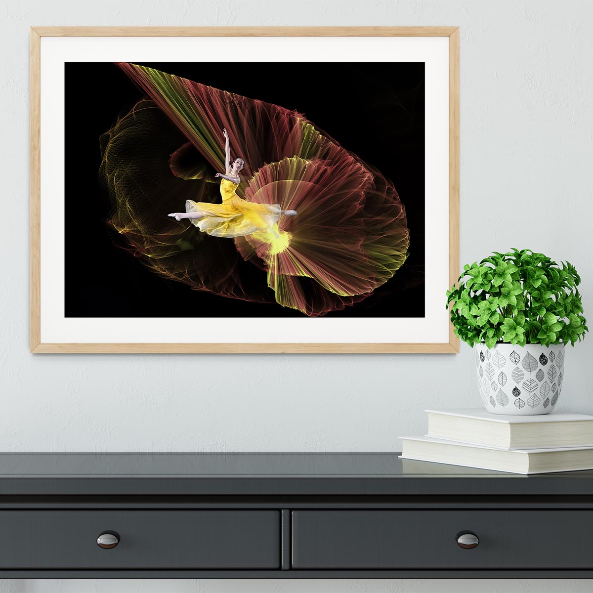 Dancer With Light Framed Print - Canvas Art Rocks - 3