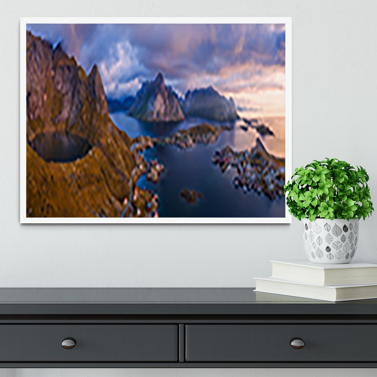 View Of Lofoten Framed Print - Canvas Art Rocks -6