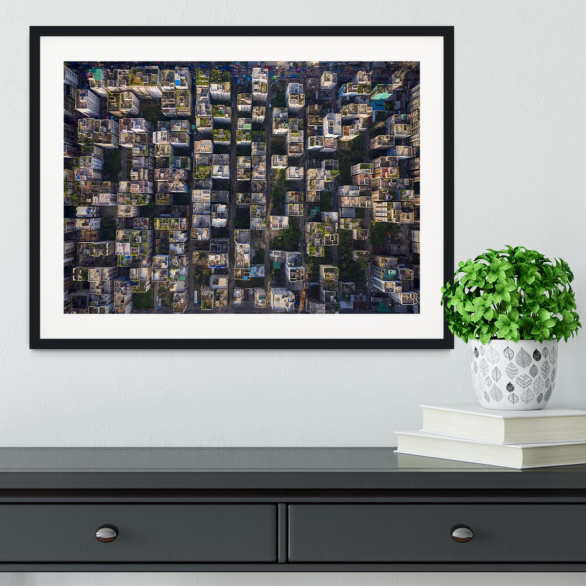 City Rooftops Framed Print - Canvas Art Rocks - 1