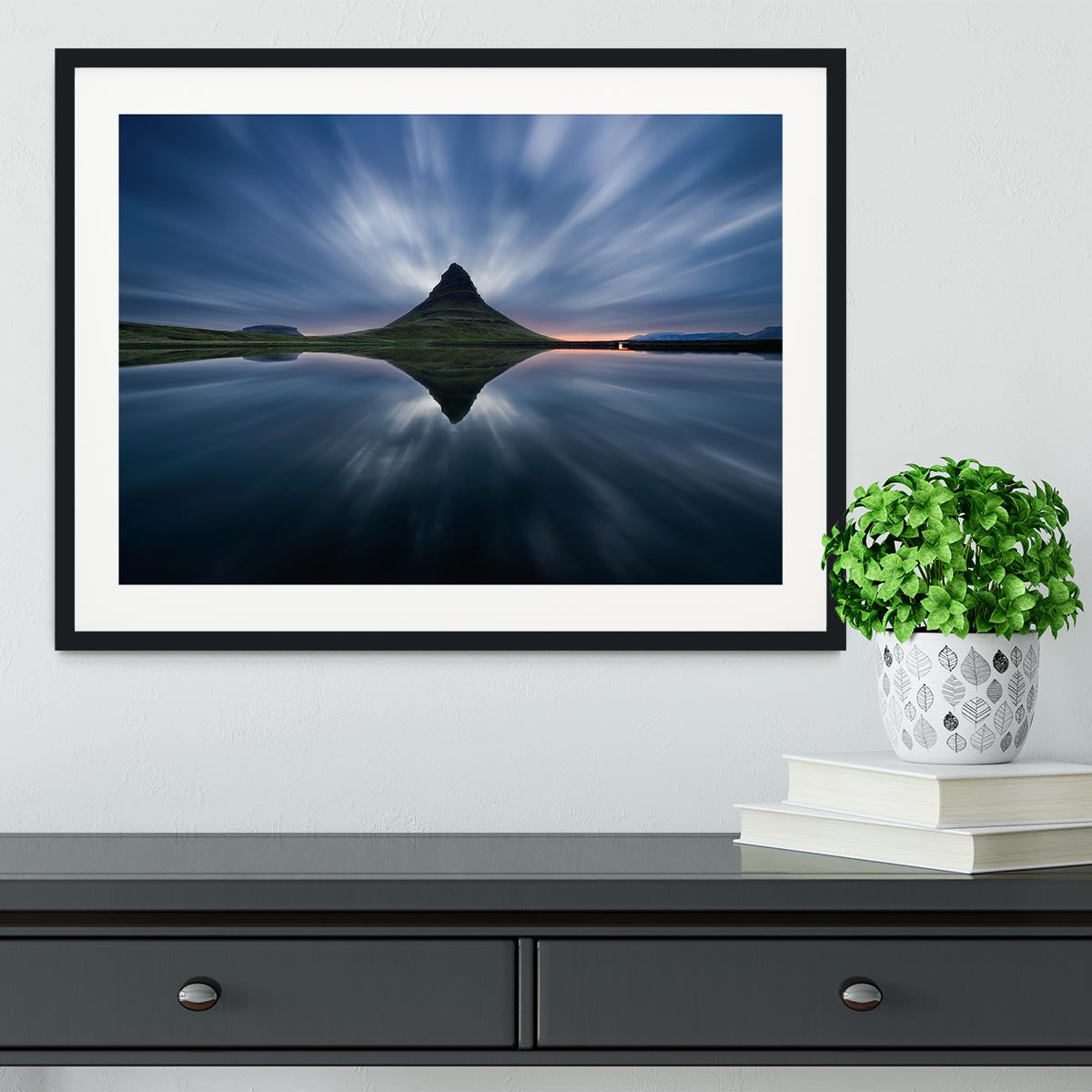 A Night At Kirkjufell Framed Print - Canvas Art Rocks - 1