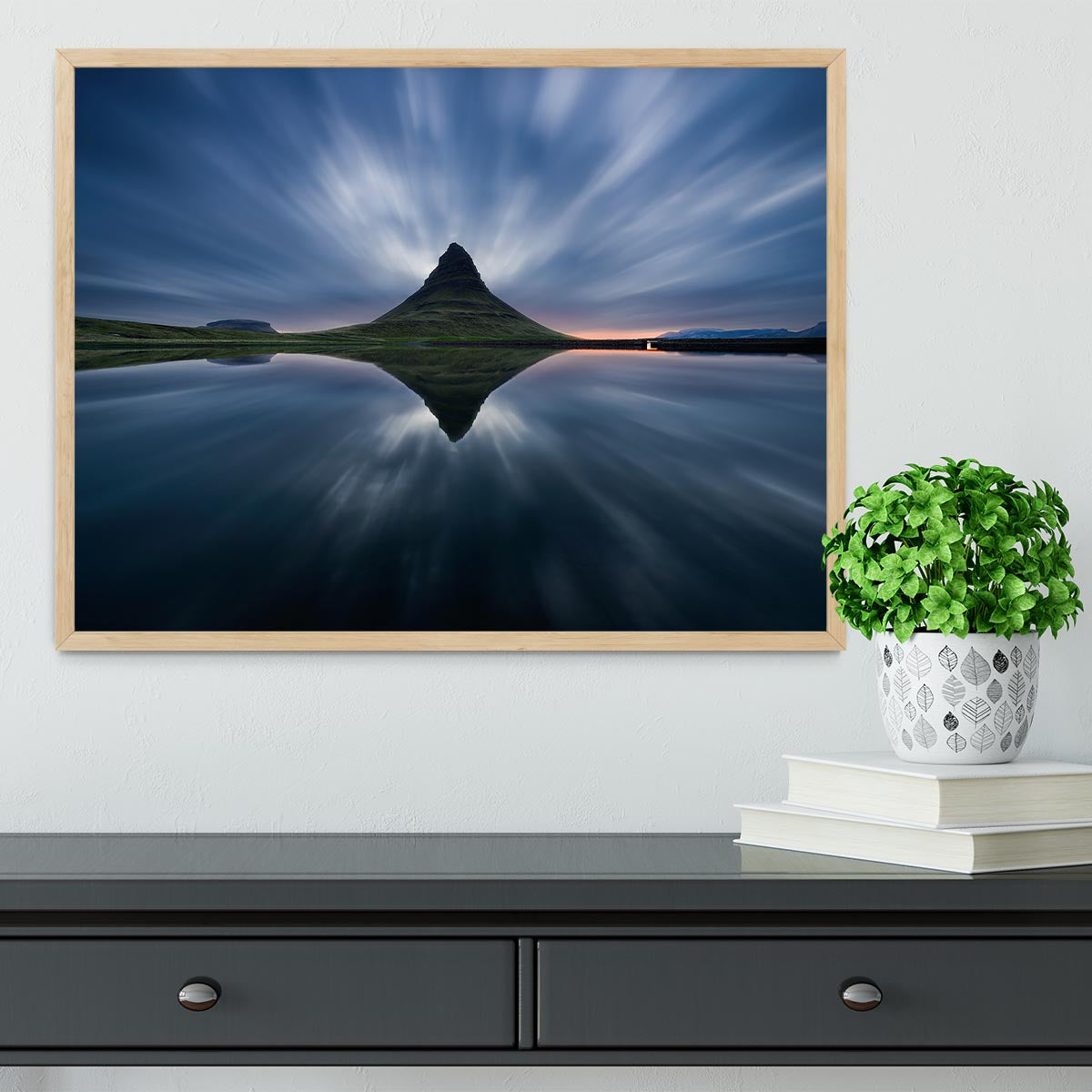 A Night At Kirkjufell Framed Print - Canvas Art Rocks - 4