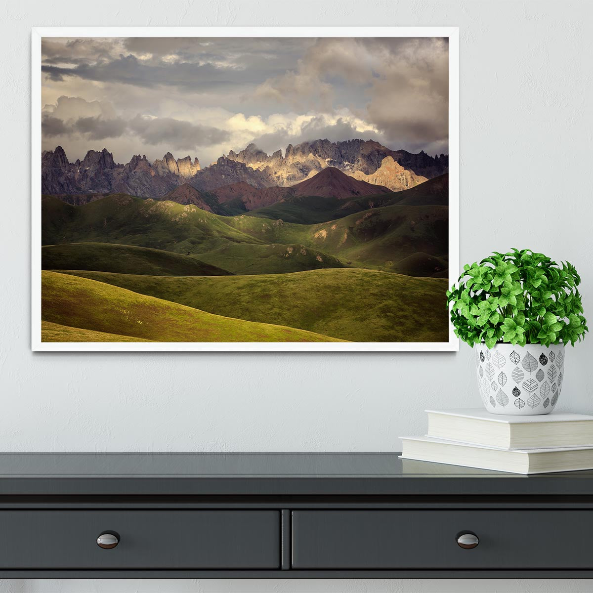 Tibetan Plateau Framed Print - Canvas Art Rocks -6