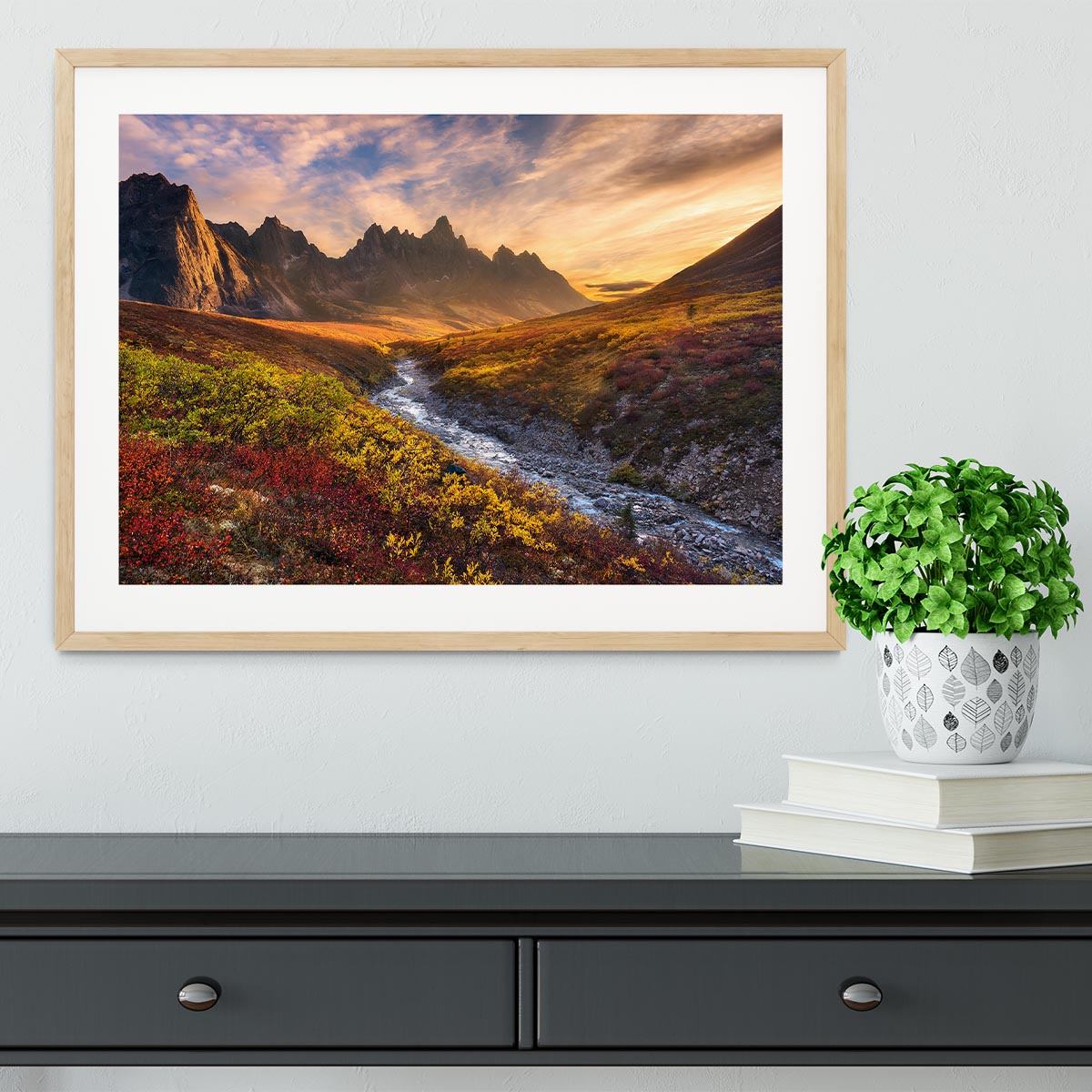 Mountain Paradise Framed Print - Canvas Art Rocks - 3