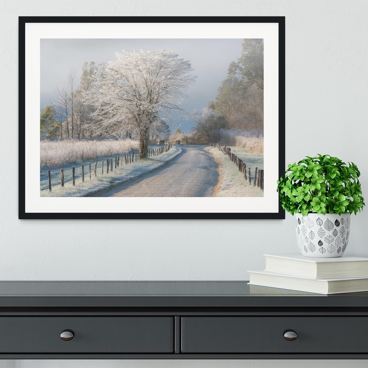 A Frosty Morning Framed Print - Canvas Art Rocks - 1