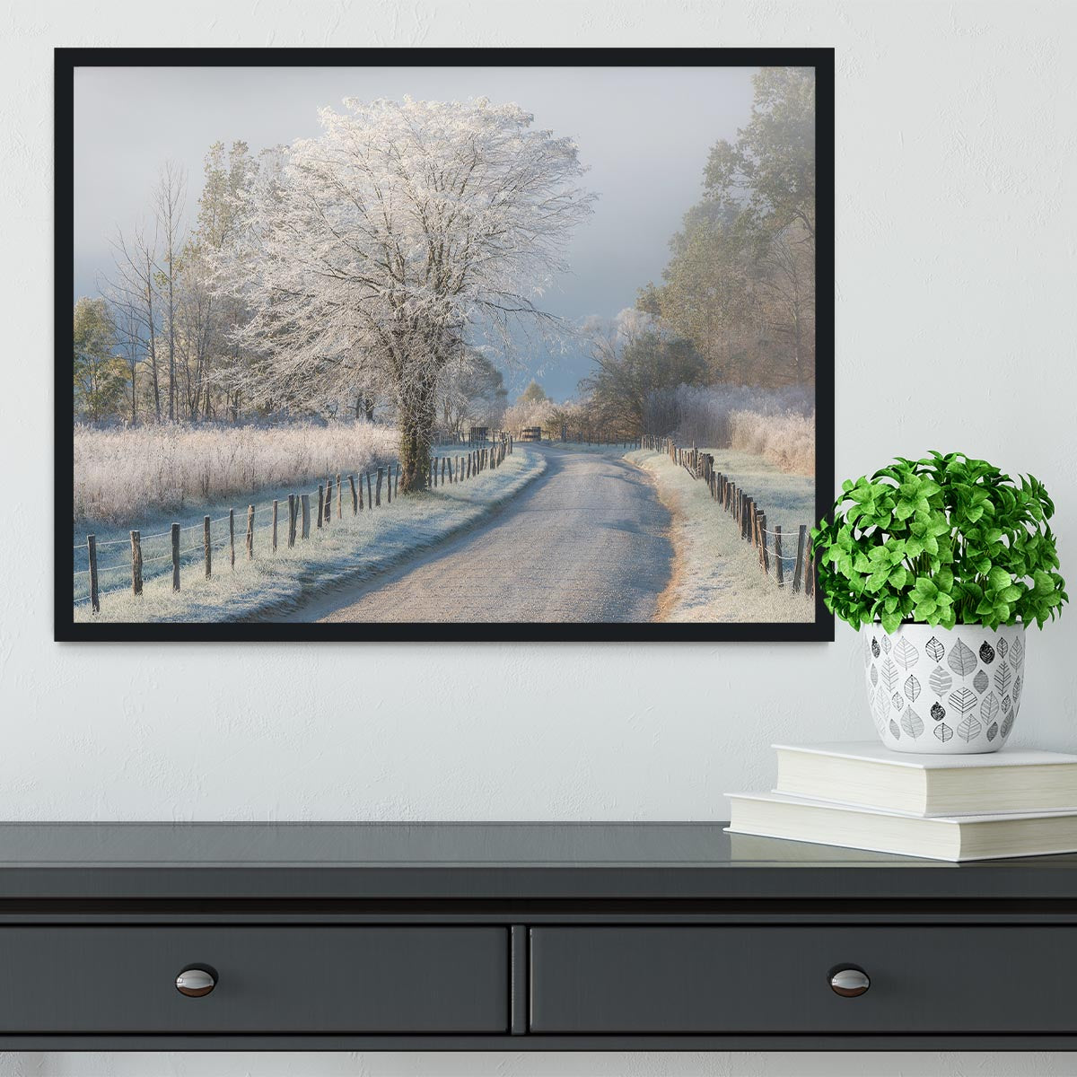 A Frosty Morning Framed Print - Canvas Art Rocks - 2