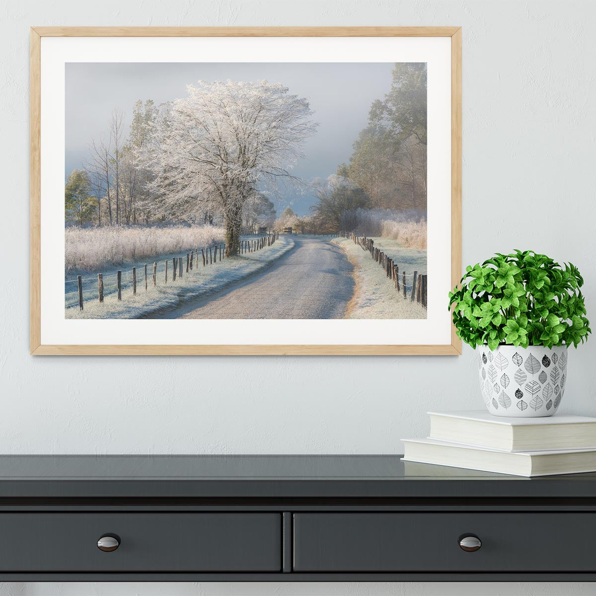 A Frosty Morning Framed Print - Canvas Art Rocks - 3