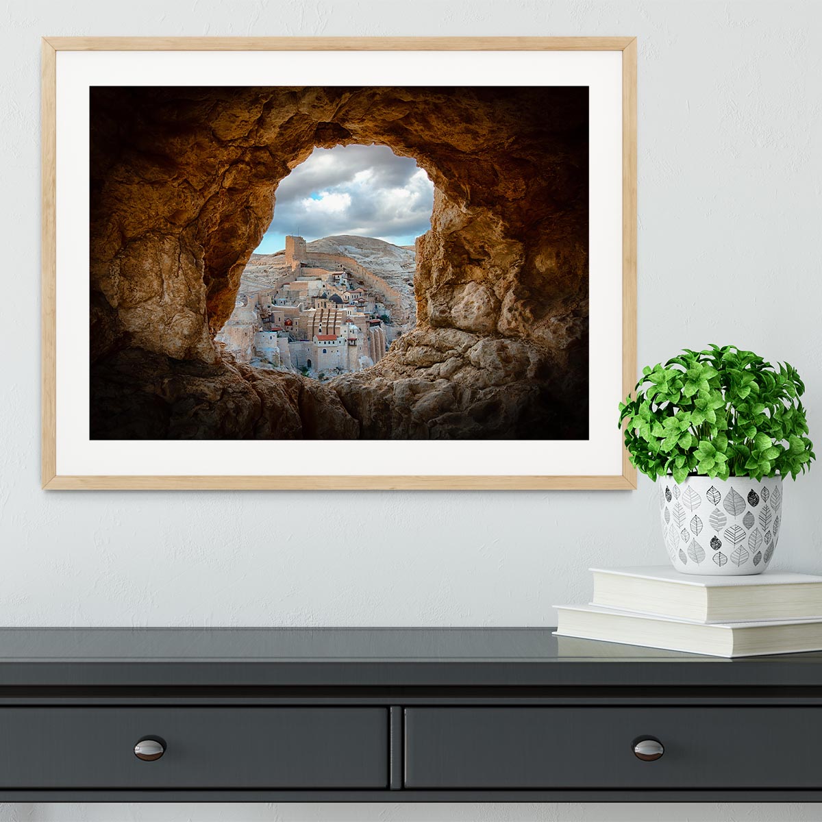 A Hole In The Wall Framed Print - Canvas Art Rocks - 3