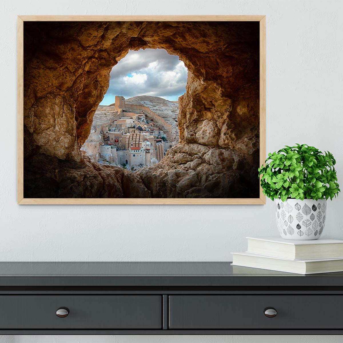 A Hole In The Wall Framed Print - Canvas Art Rocks - 4