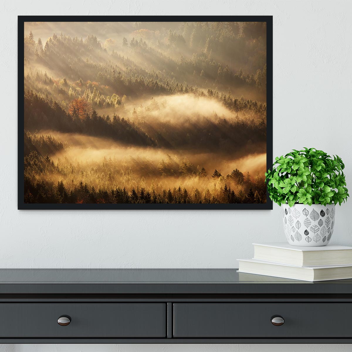 Autumn Rays Framed Print - Canvas Art Rocks - 2