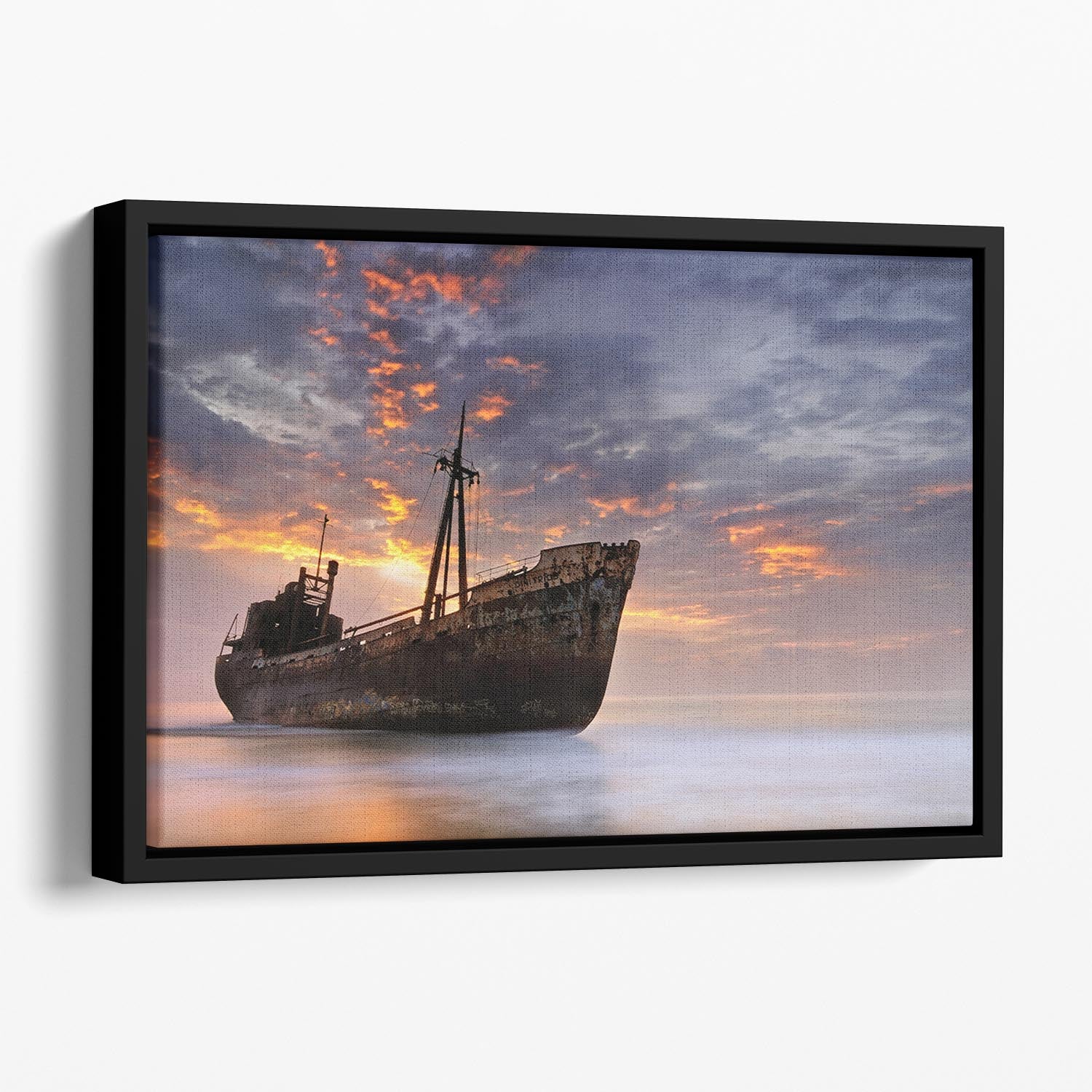 The Dark Traveler Ii Floating Framed Canvas - Canvas Art Rocks - 1