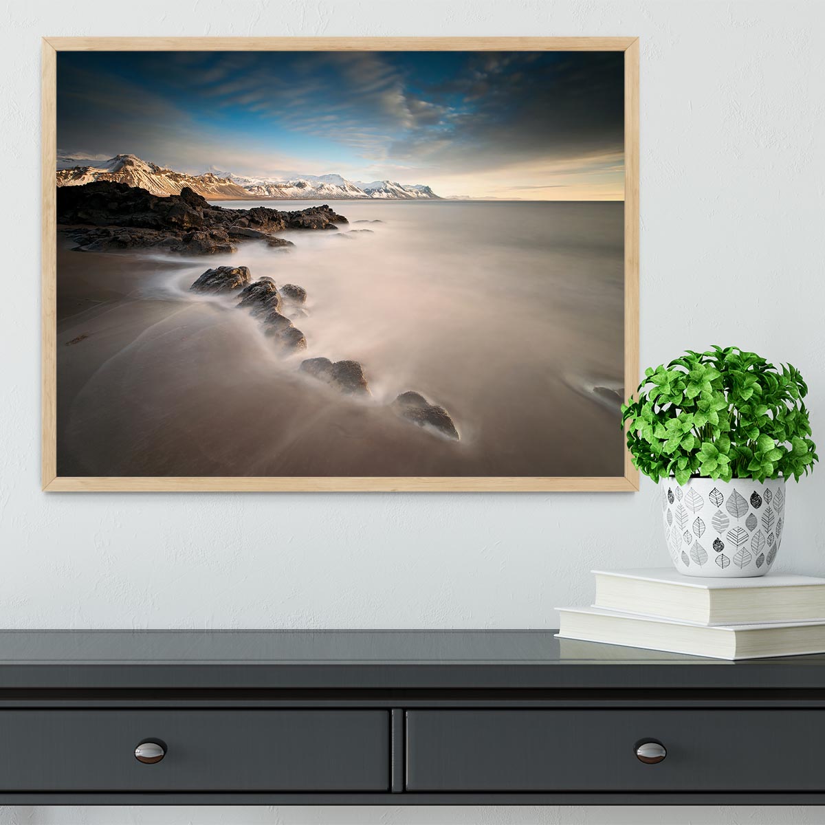 Tides Framed Print - Canvas Art Rocks - 4