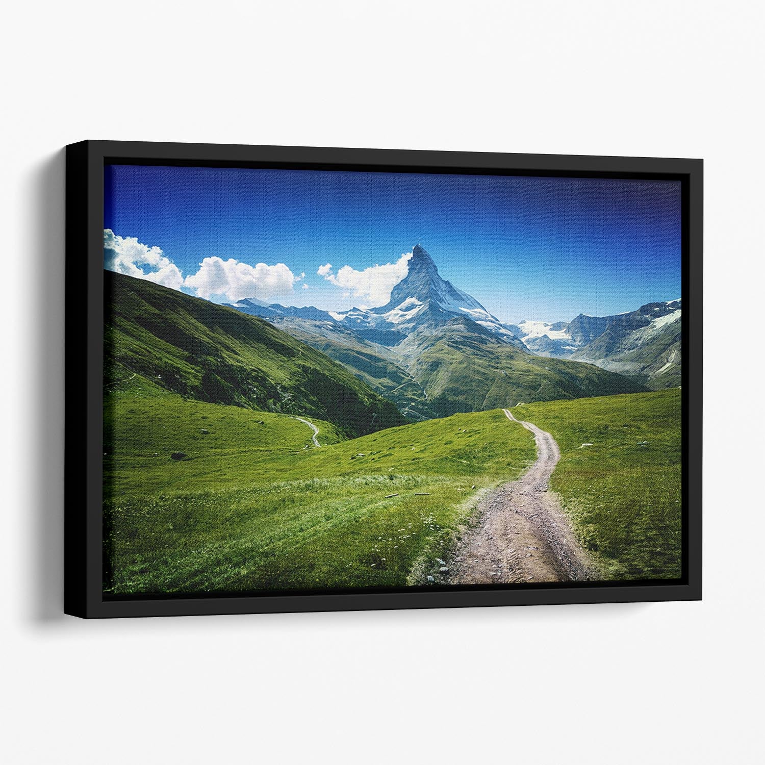 Matterhorn Ii Floating Framed Canvas - Canvas Art Rocks - 1