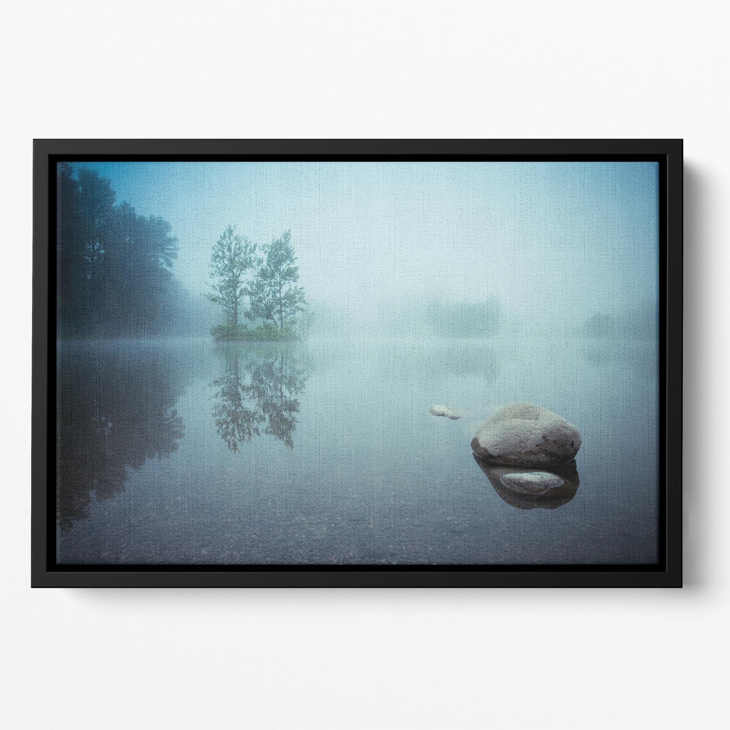 Laguna Morning Floating Framed Canvas - Canvas Art Rocks - 2