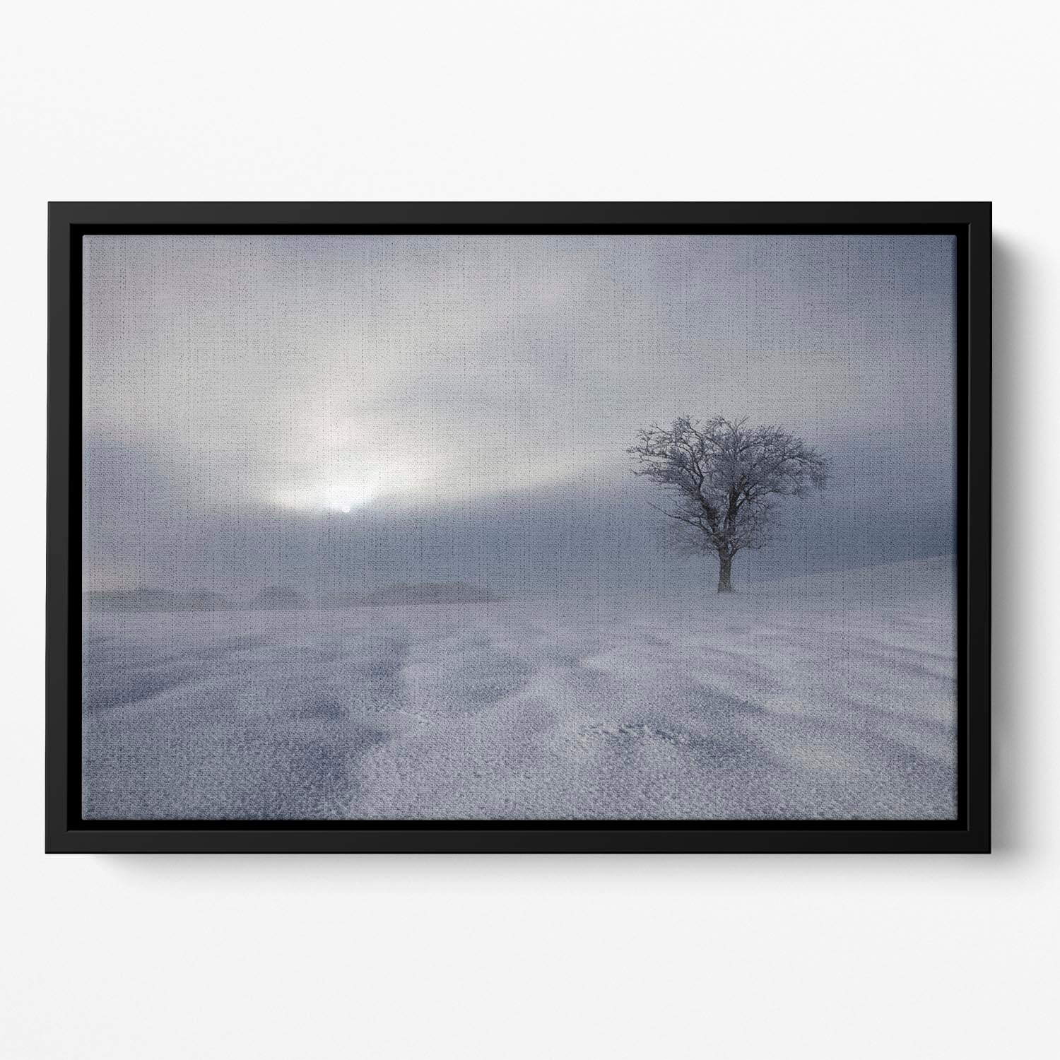 Winter Impression Floating Framed Canvas - Canvas Art Rocks - 2