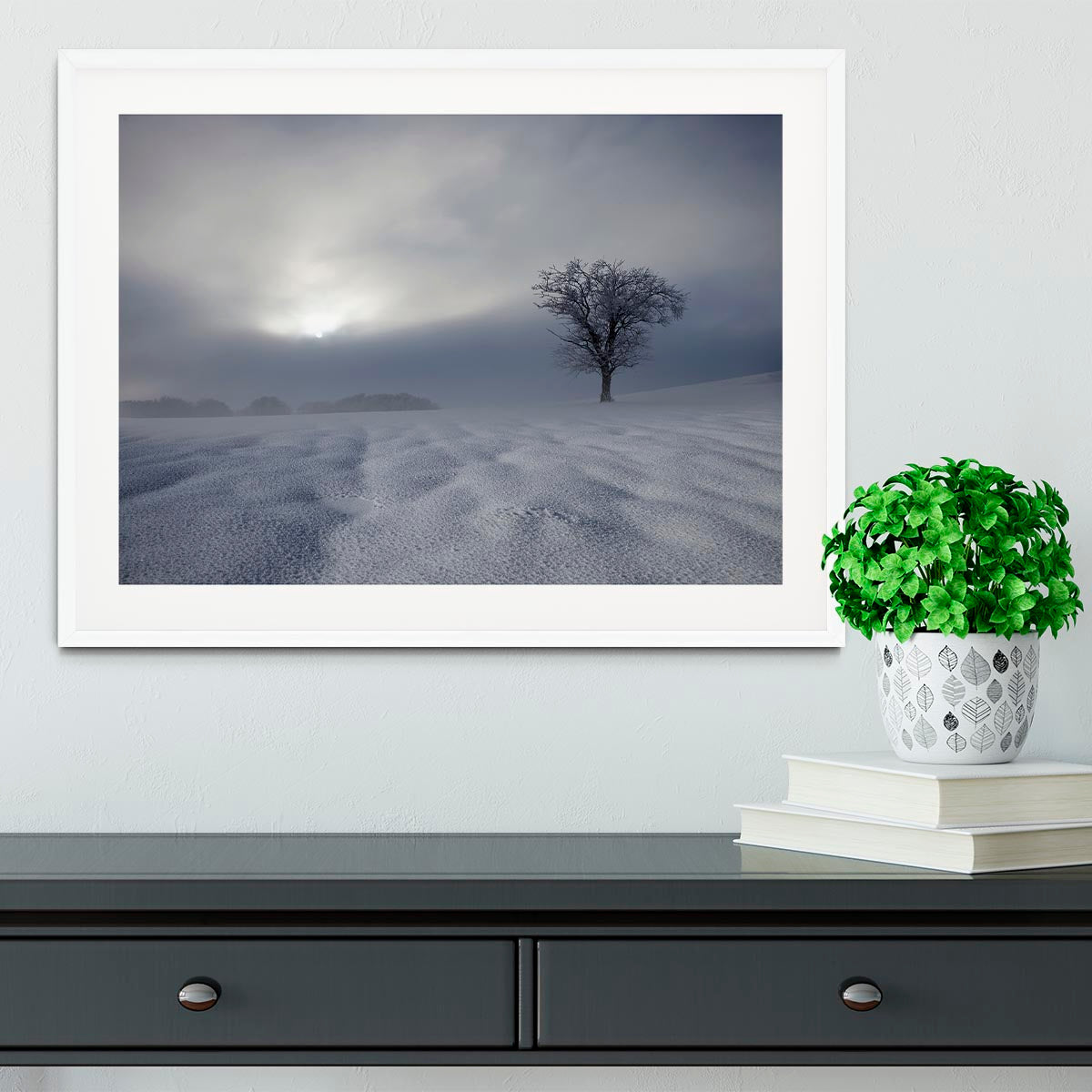 Winter Impression Framed Print - Canvas Art Rocks - 5