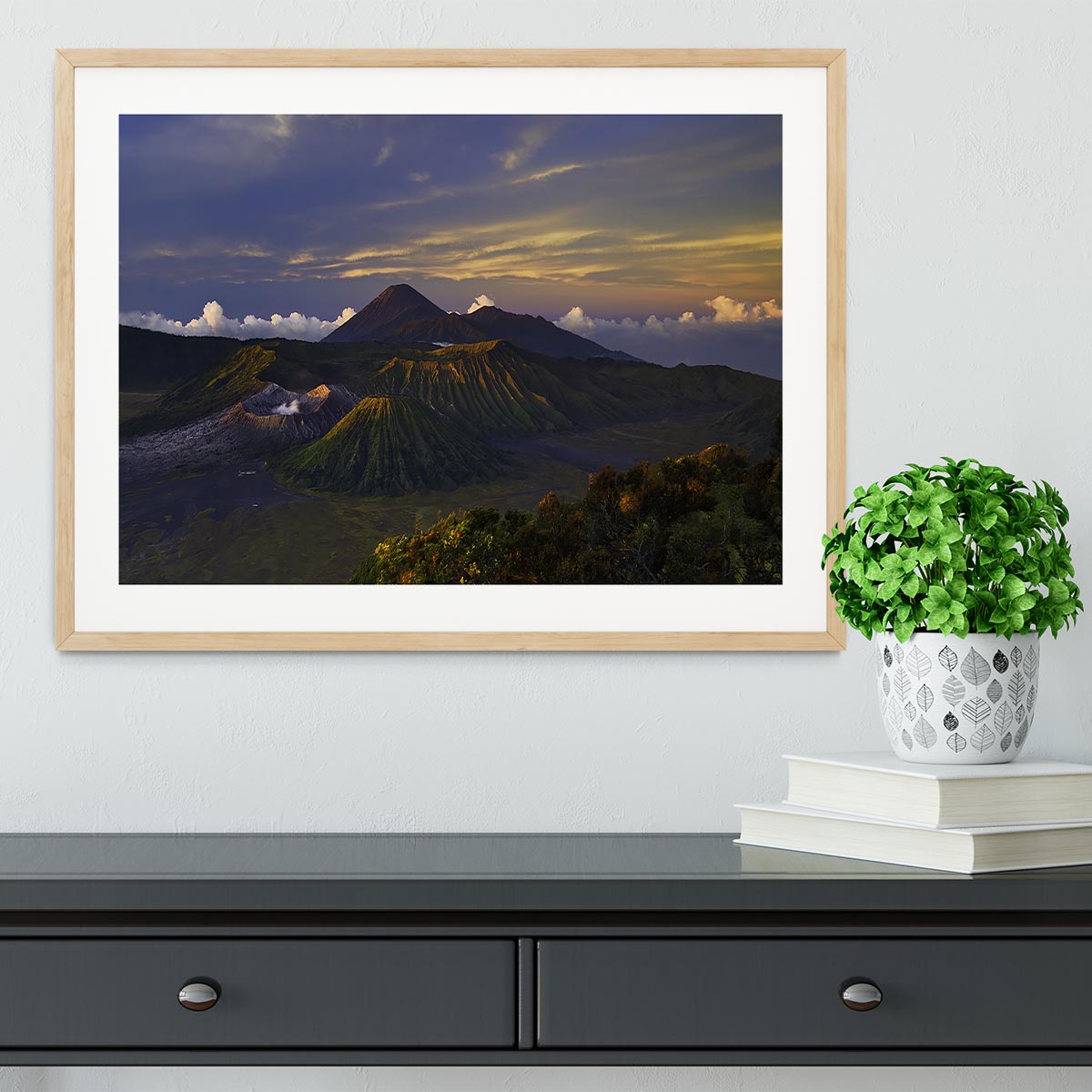 Volcano Dawn Framed Print - Canvas Art Rocks - 3