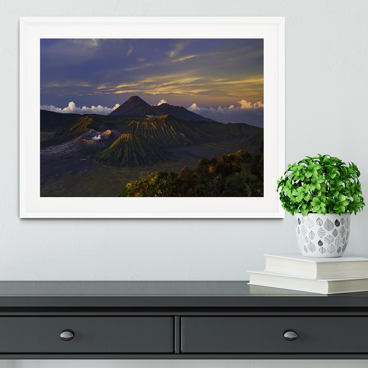 Volcano Dawn Framed Print - Canvas Art Rocks - 5