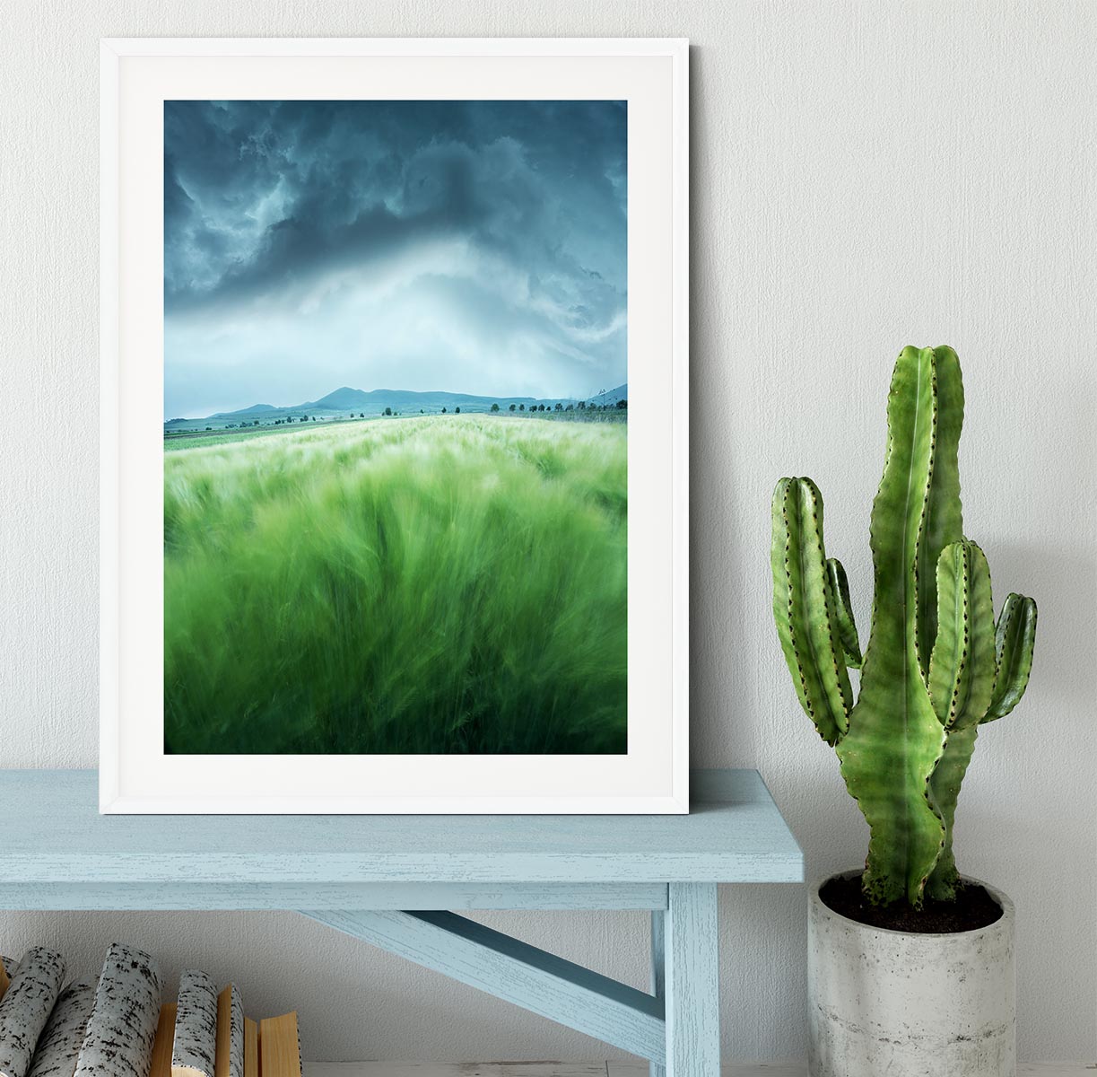 Barley Field Framed Print - Canvas Art Rocks - 5