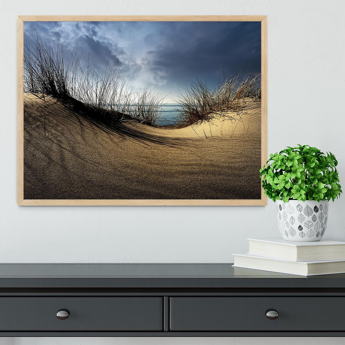 Dunes Framed Print - Canvas Art Rocks - 4