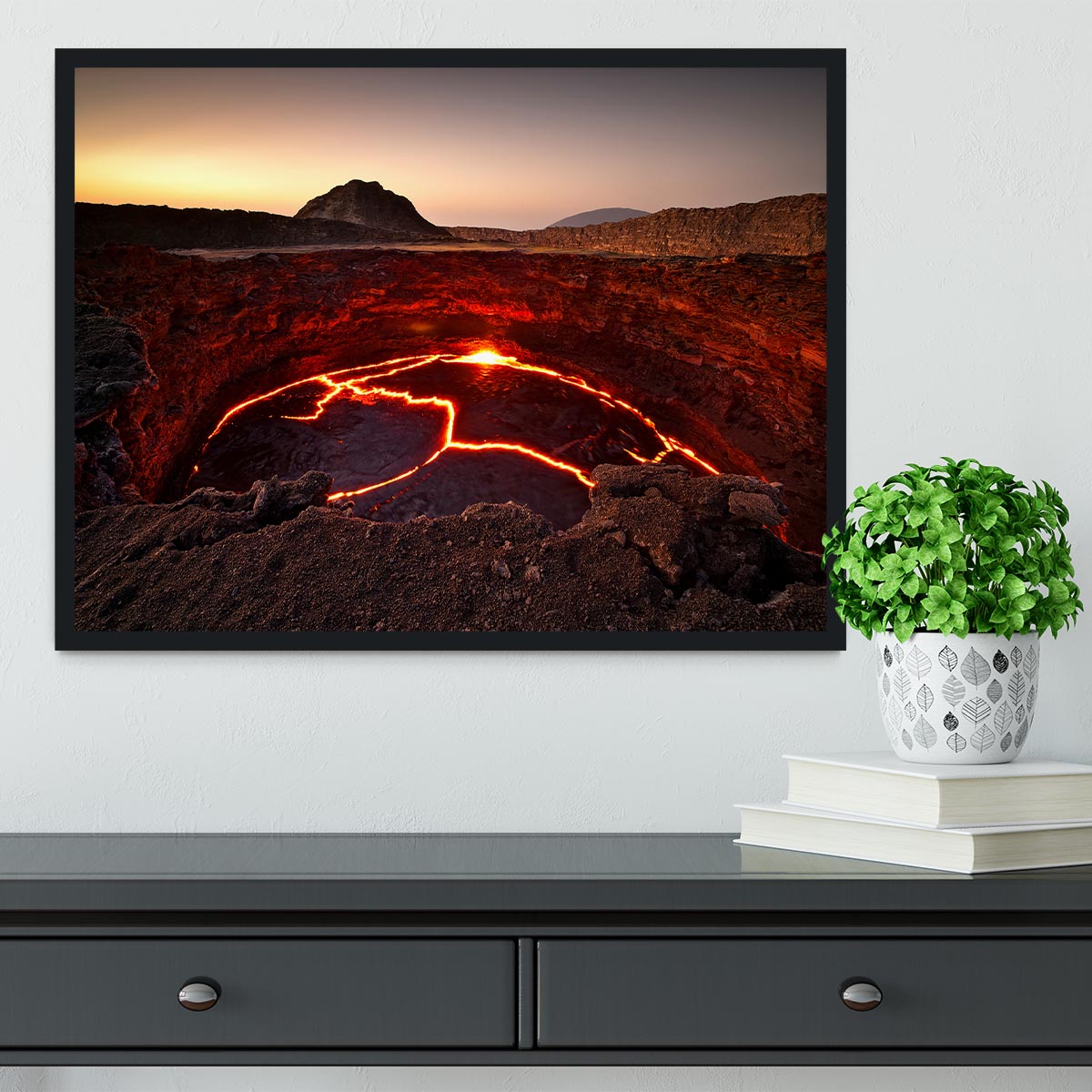 Crater Lake Framed Print - Canvas Art Rocks - 2