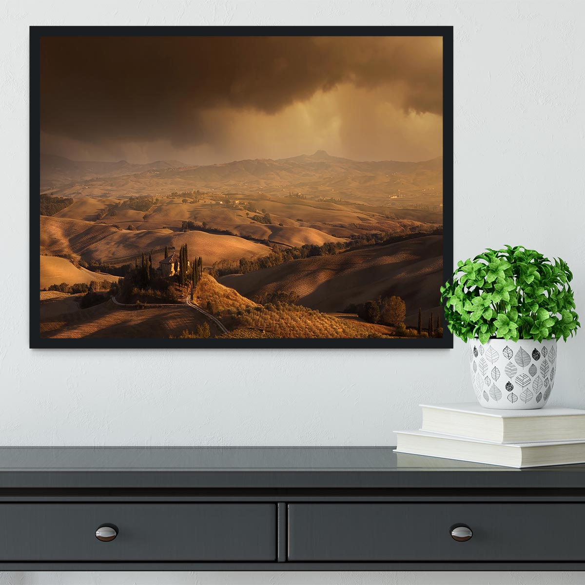 Val Orcia Framed Print - Canvas Art Rocks - 2