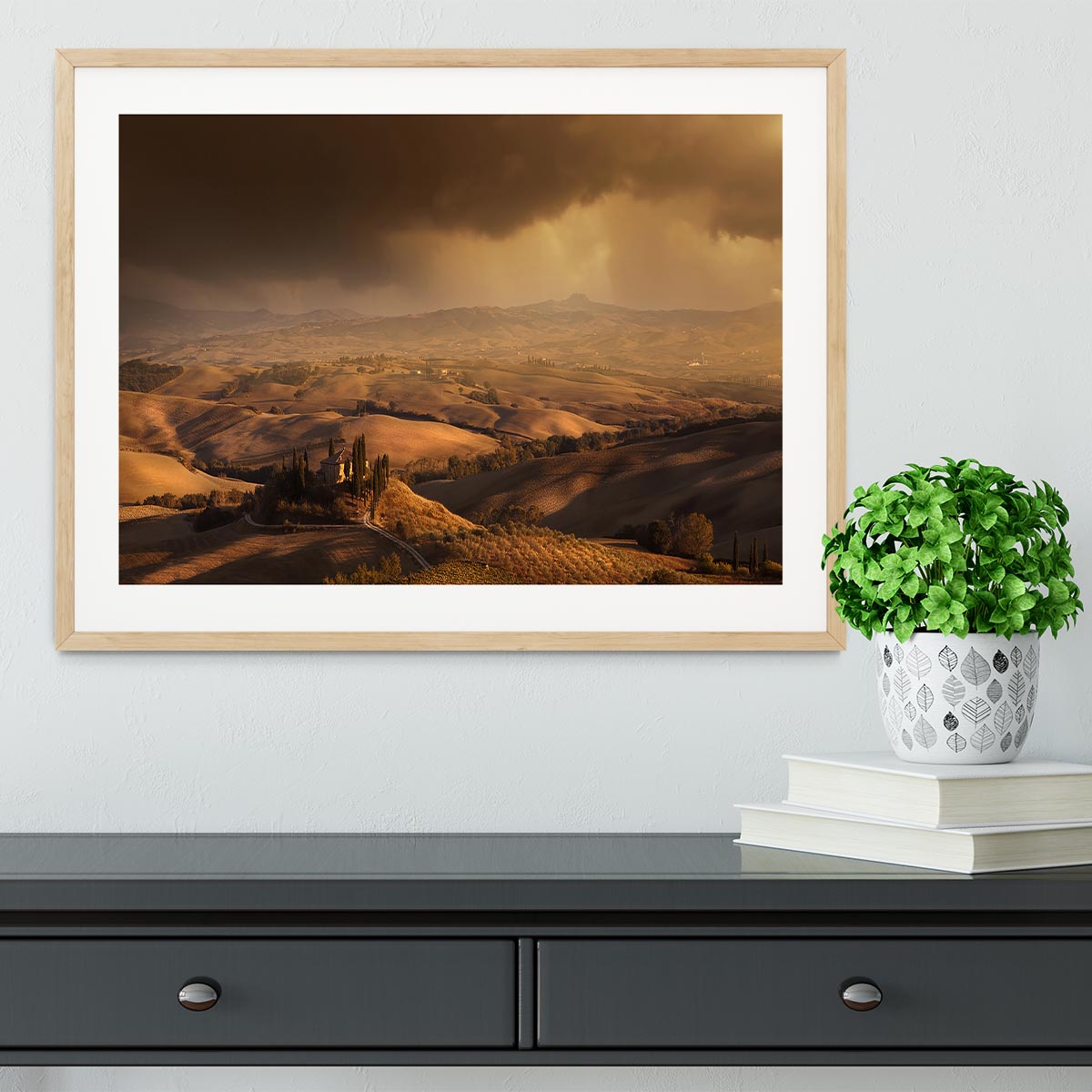 Val Orcia Framed Print - Canvas Art Rocks - 3