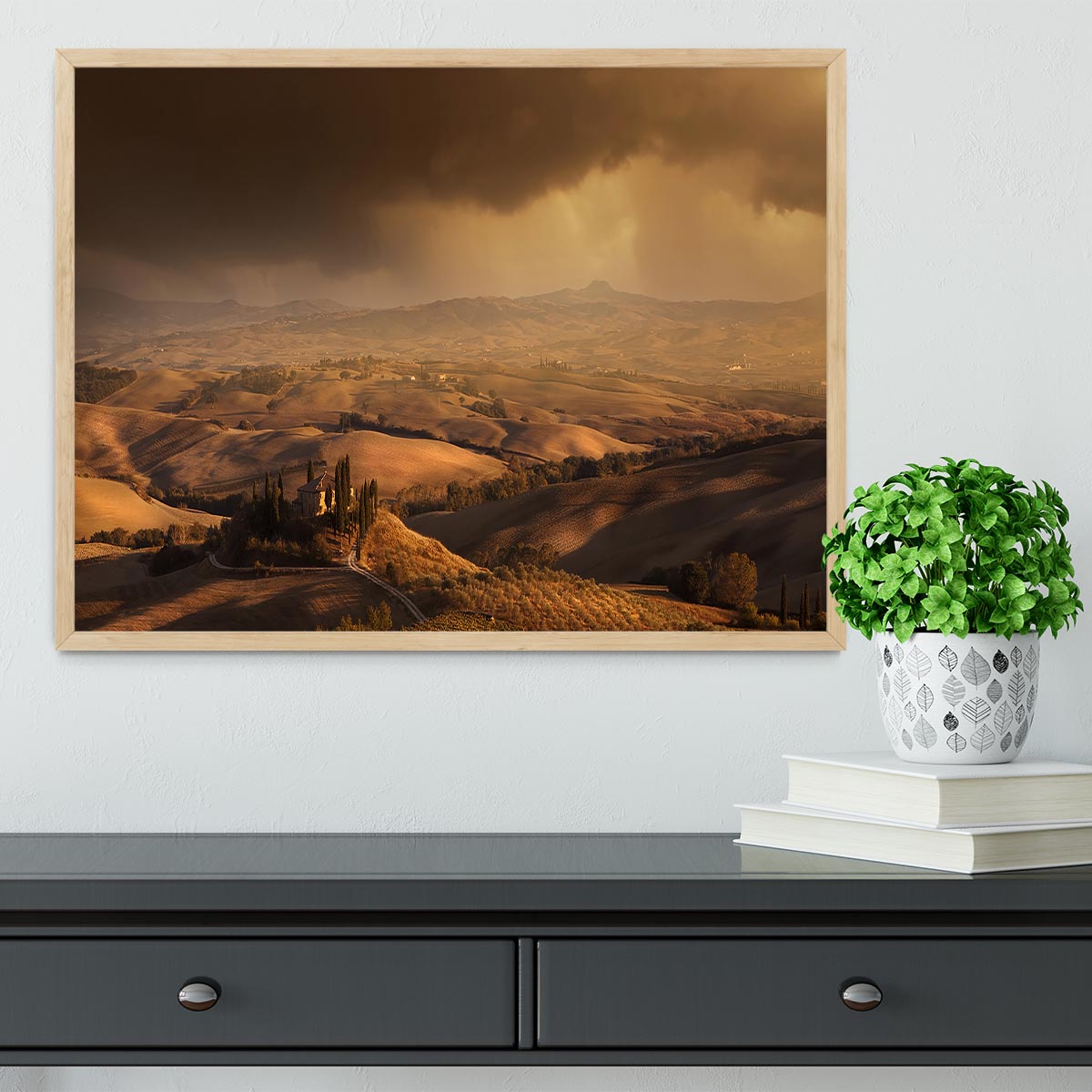 Val Orcia Framed Print - Canvas Art Rocks - 4