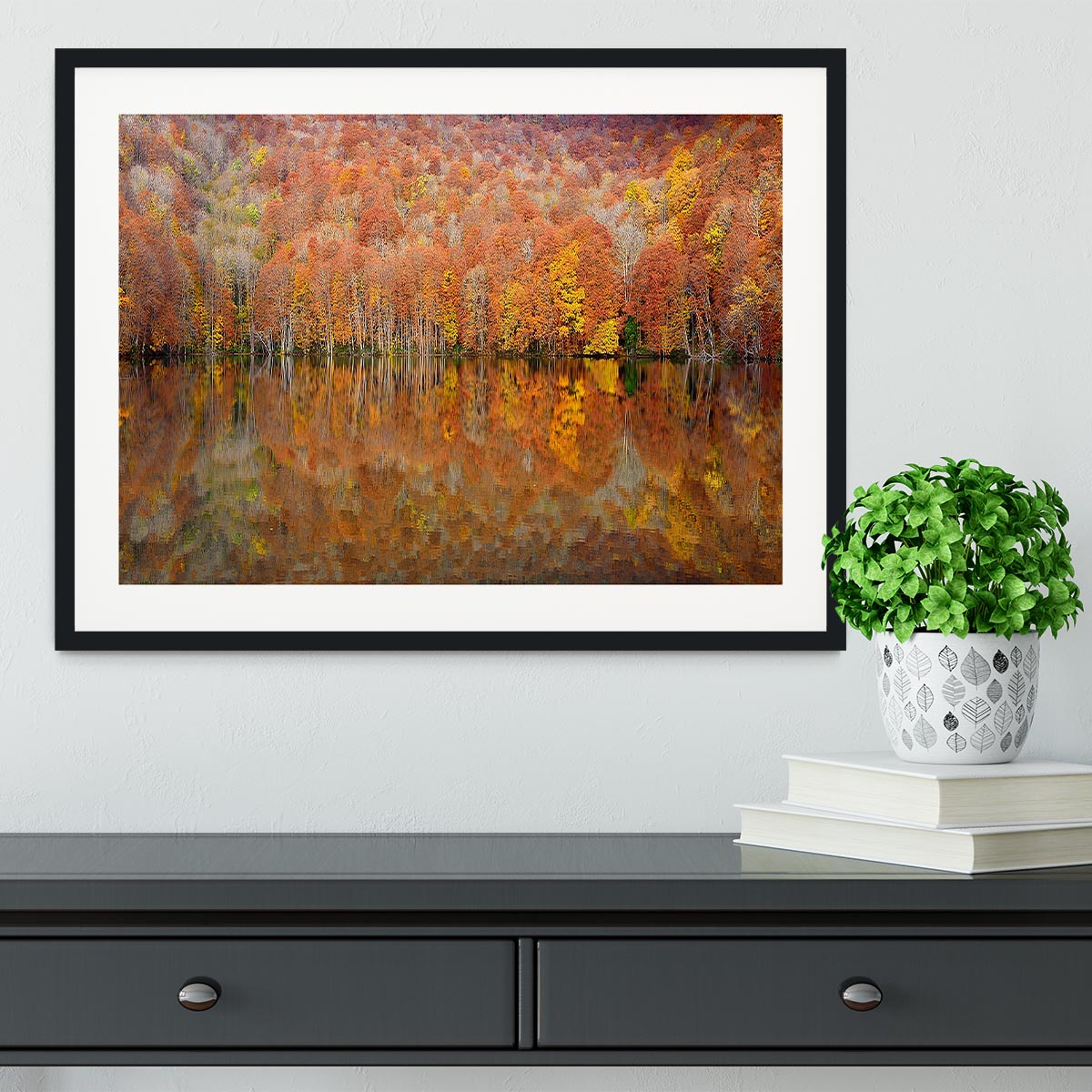 Glowing Autumn Framed Print - Canvas Art Rocks - 1