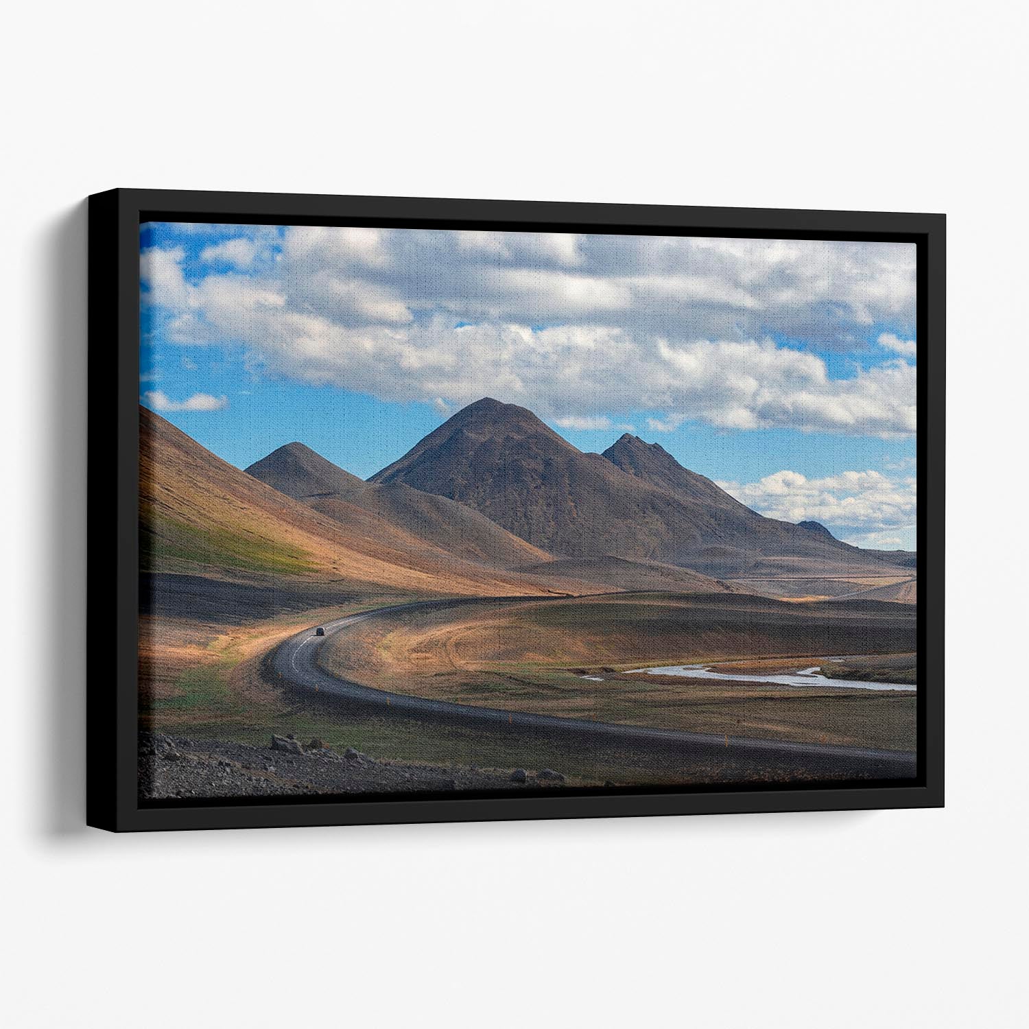 Iceland Floating Framed Canvas - Canvas Art Rocks - 1