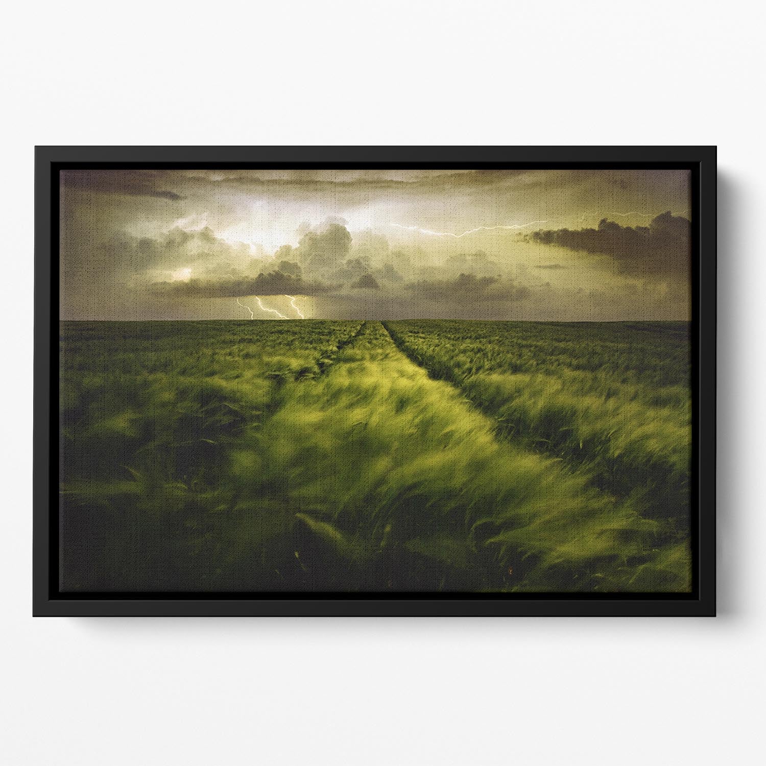 Journey To The Fierce Storm Floating Framed Canvas - Canvas Art Rocks - 2