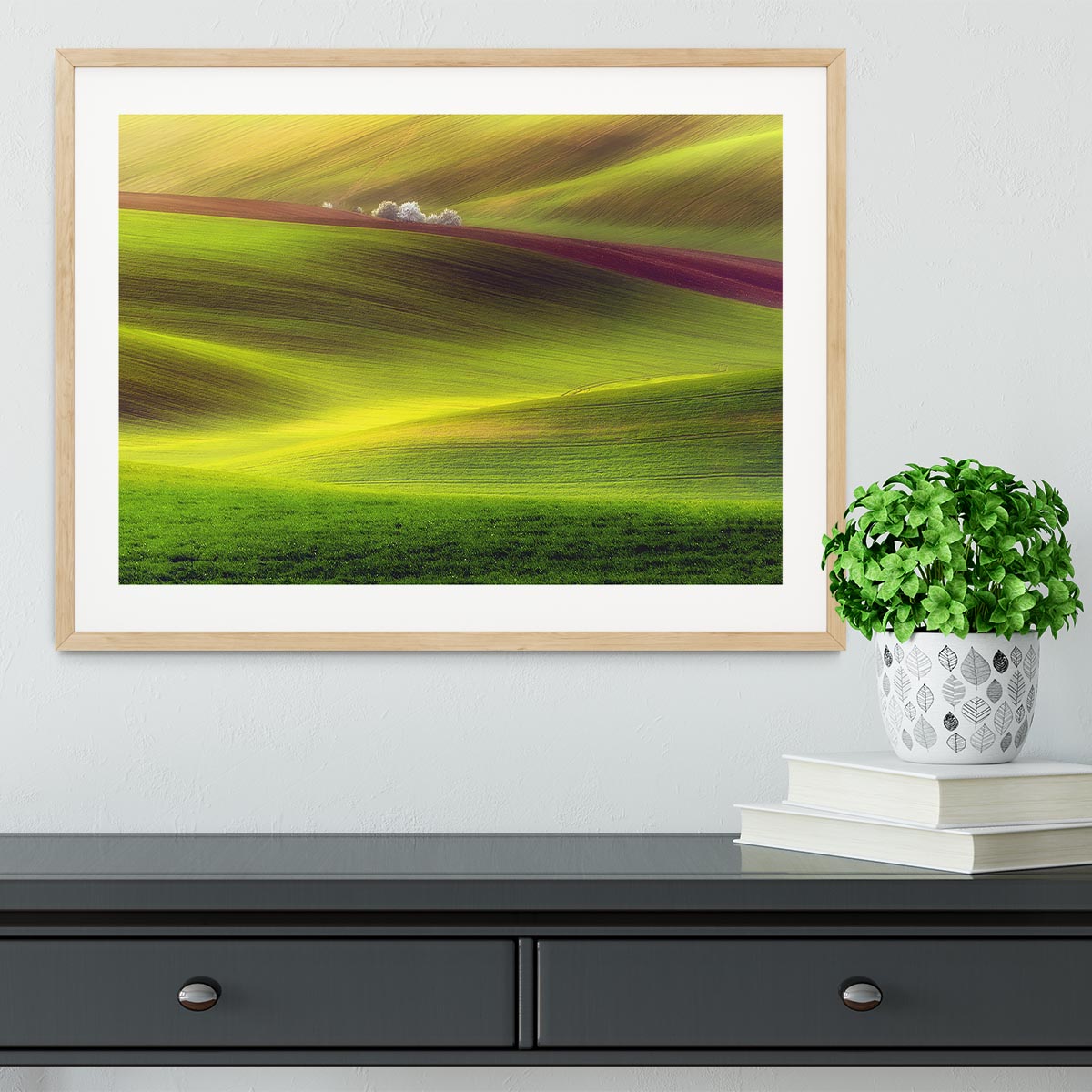 Golden Fields Framed Print - Canvas Art Rocks - 3