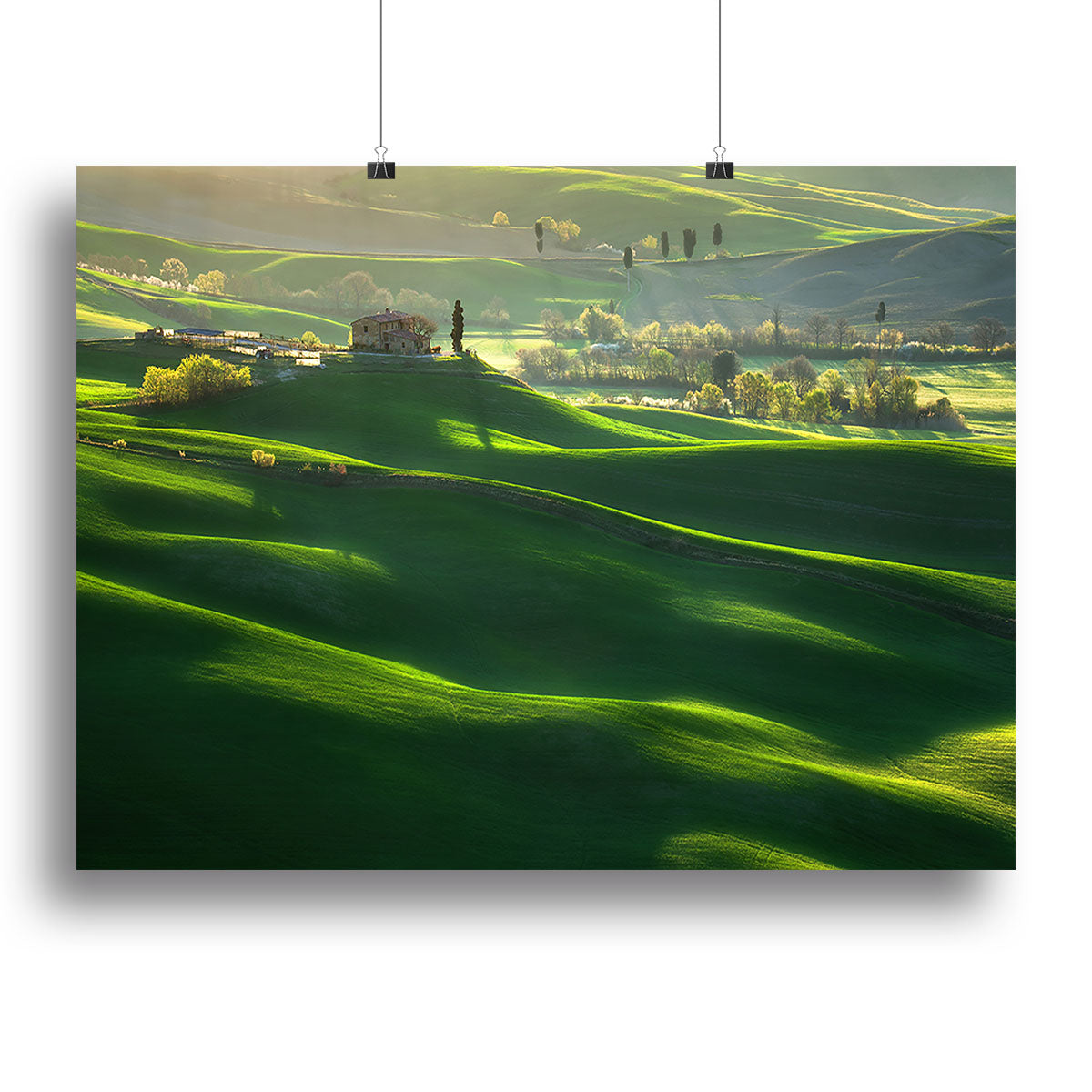 Green Waves Canvas Print or Poster - Canvas Art Rocks - 2