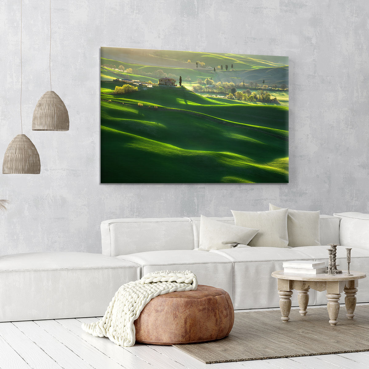 Green Waves Canvas Print or Poster - Canvas Art Rocks - 6