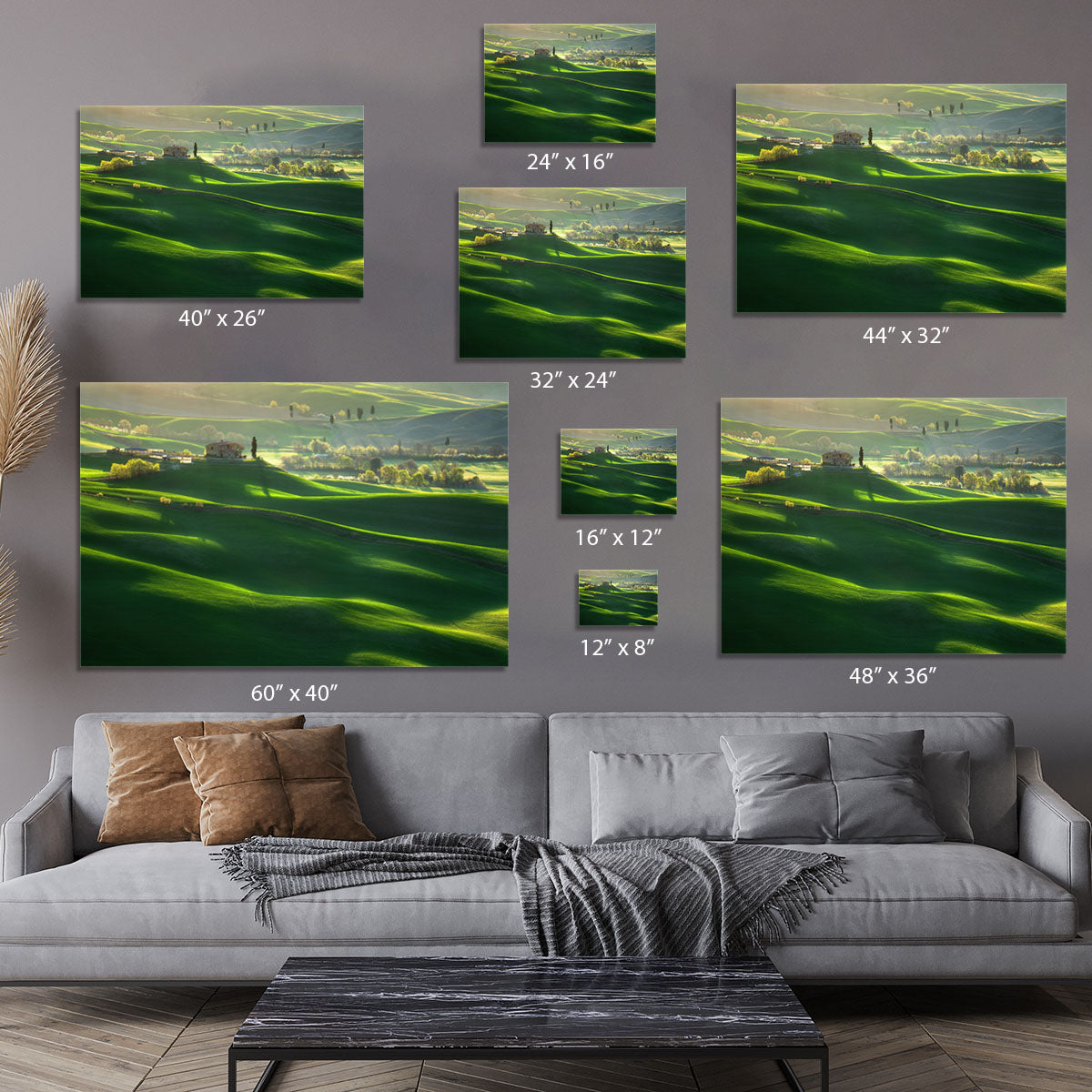 Green Waves Canvas Print or Poster - Canvas Art Rocks - 7