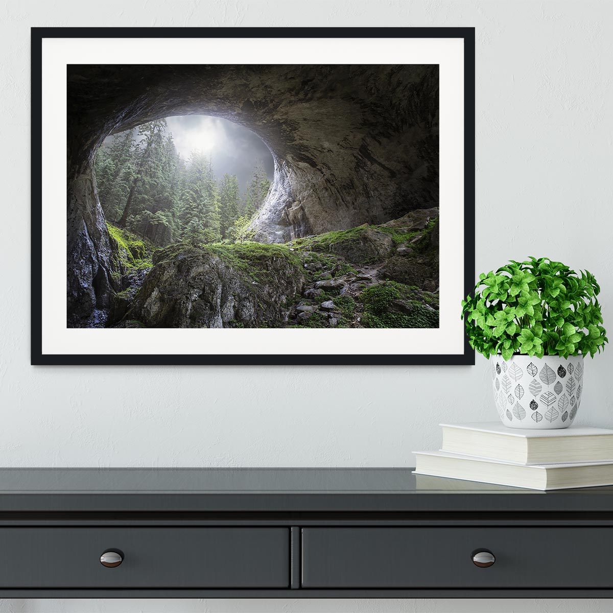 Peek To Heaven Framed Print - Canvas Art Rocks - 1