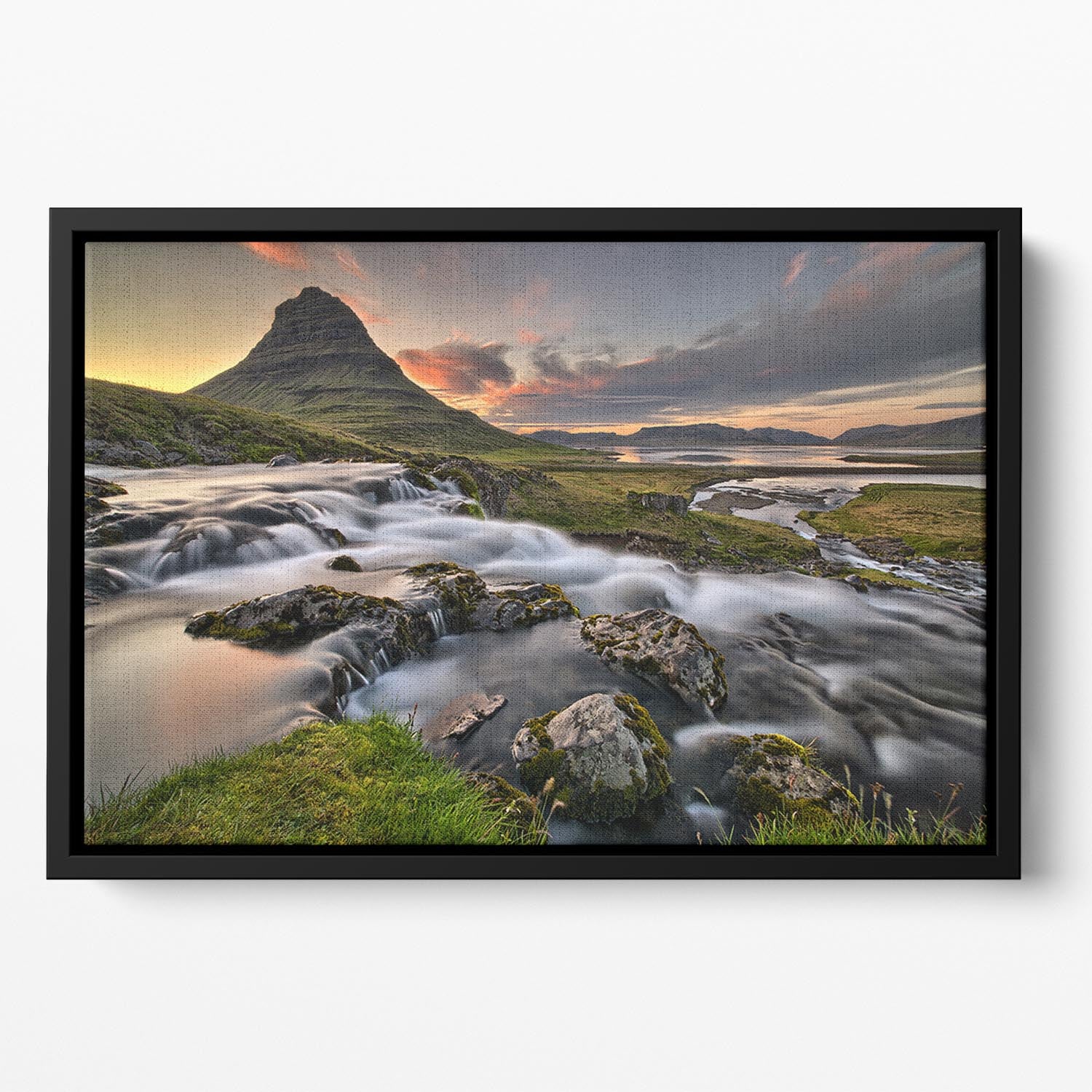Early In The Morning Floating Framed Canvas - Canvas Art Rocks - 2